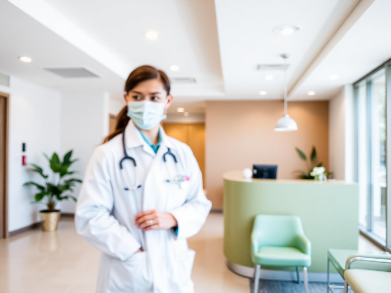 Ambiente acolhedor da recepção da clínica Dermadoctor
